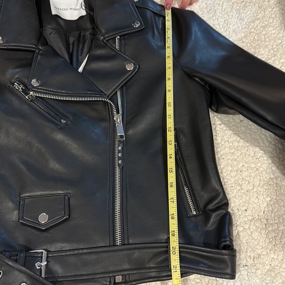 Rebecca Minkoff leather Moto jacket. New with tags - Picture 3 of 3